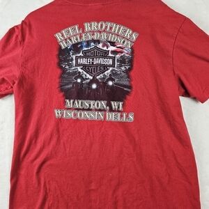 Harley-Davidson T-Shirt Tee Wisconsin Dells, WI Reel Brothers Mauston, WI
